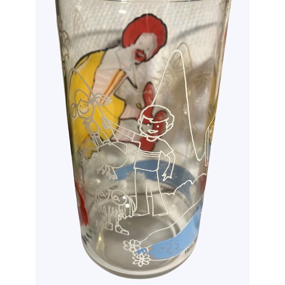 Vintage 1977 McDonalds Collectible Glass Set With Retro Ronald Mcdonald Graphic - Picture 4 of 11